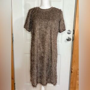 209 WST 38 New York Fuzzy Midi Dress size Large